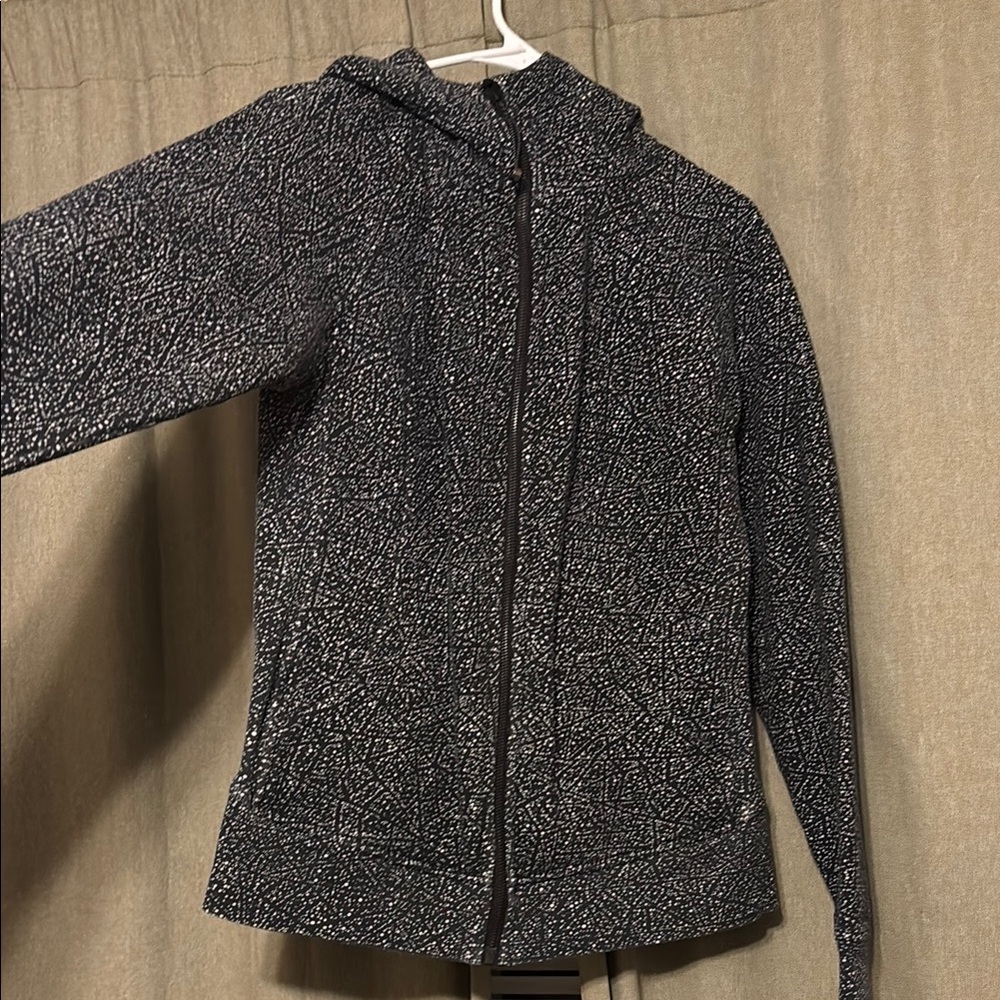 Black and White Patterned Hoodie